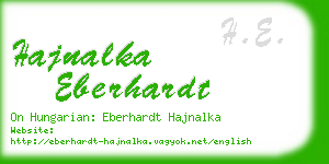 hajnalka eberhardt business card